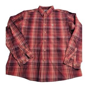2990 Cinch Youth XXL‎ 16-18 Red Plaid LS Button Down